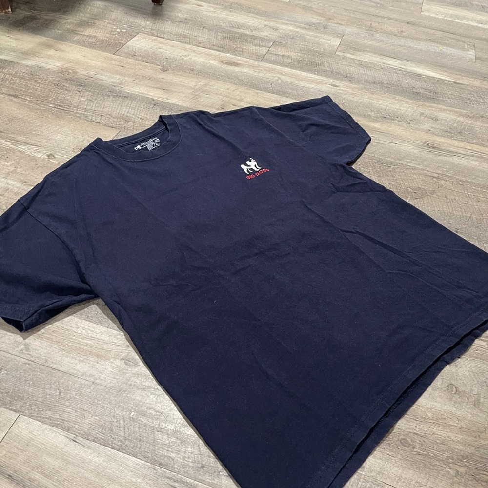Vintage Big Dogs Dark Blue Men's Short Sleeve Tee